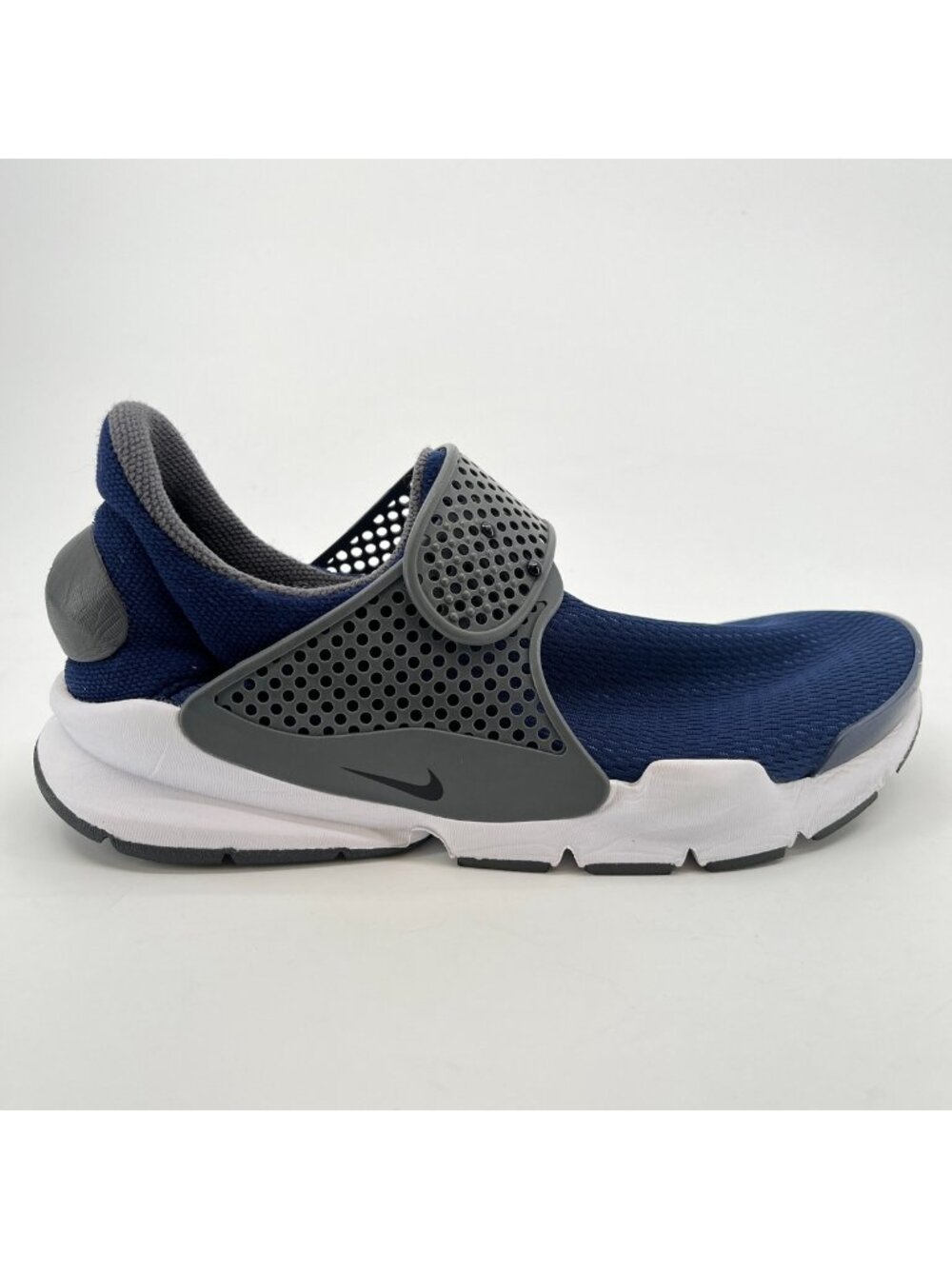 Nike Sock Dart Boys Size 7Y Blue Gray Athletic Running Walking Shoes Sneakers